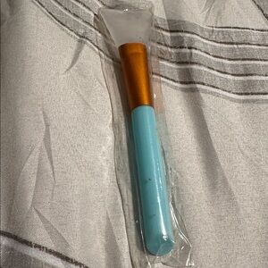 Blue and Gold Makeup Brush